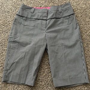 Women's Sport Haley Golf Shorts - Black and White Checkered